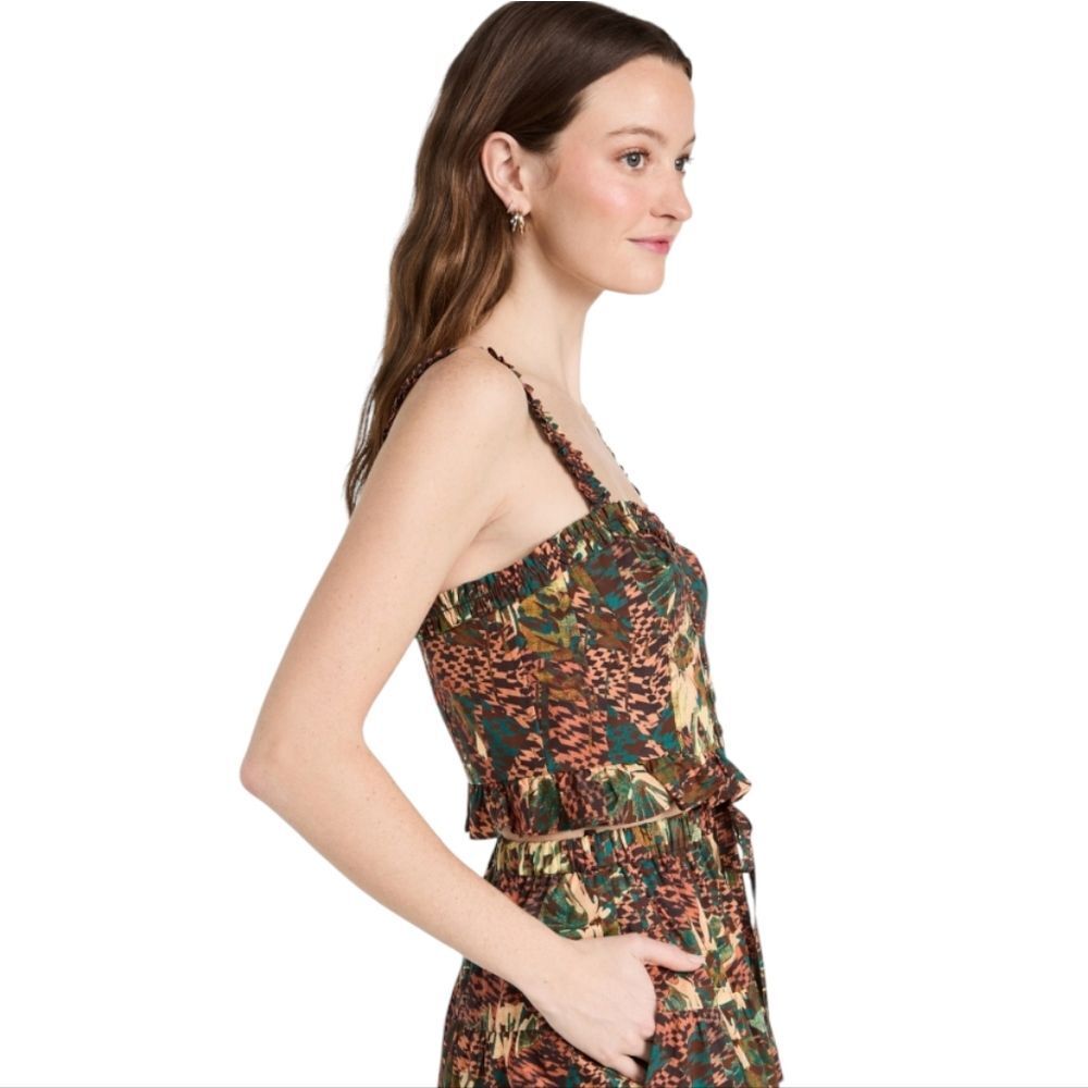 Ulla Johnson NWT Alexandra Crop Top in Prism MSRP $270 Women's size 12